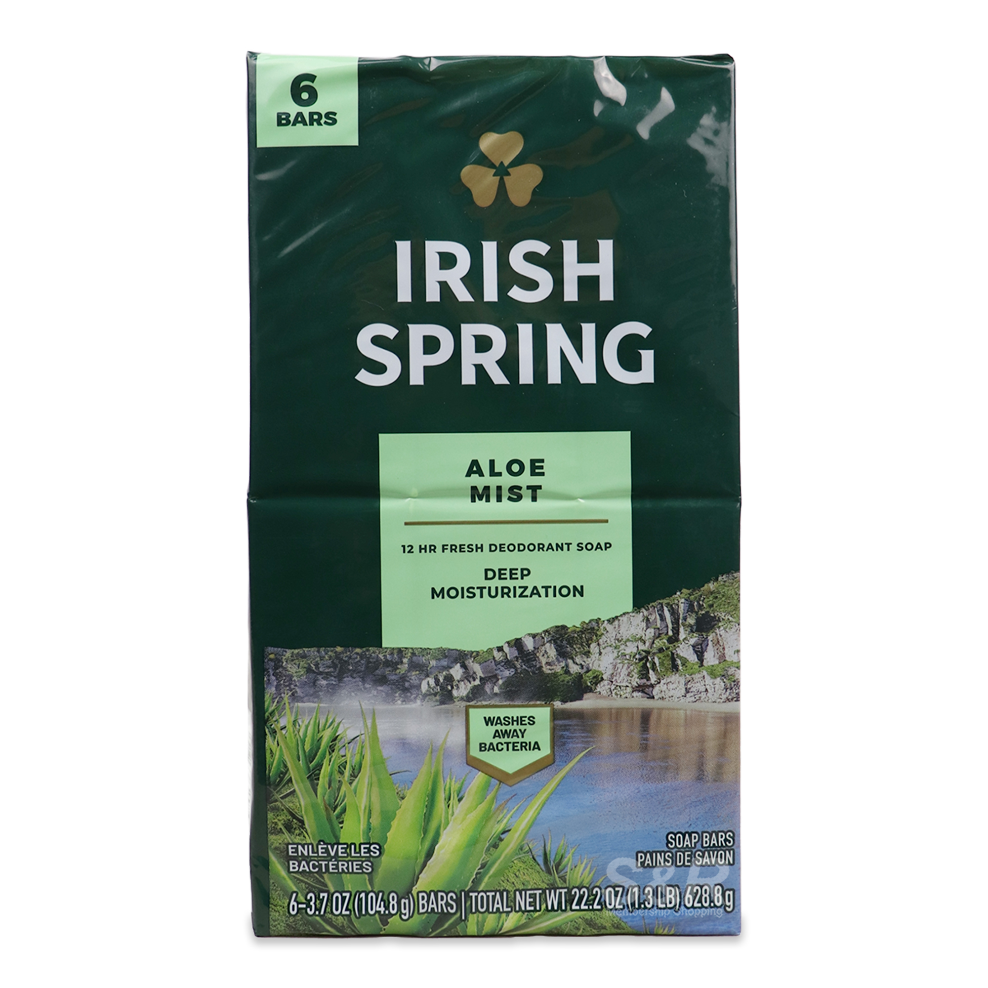 Irish Spring Aloe Mist 6 bars
